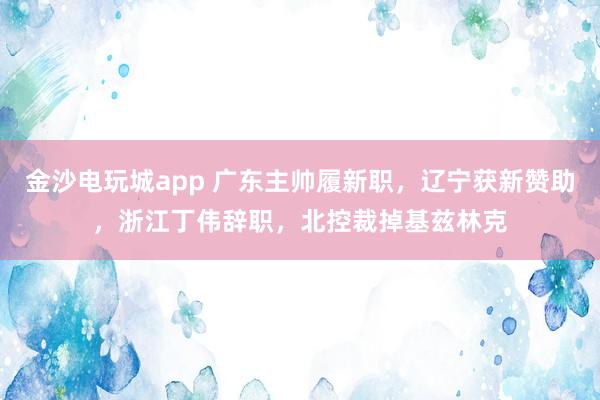 金沙电玩城app 广东主帅履新职，辽宁获新赞助，浙江丁伟辞职，北控裁掉基兹林克