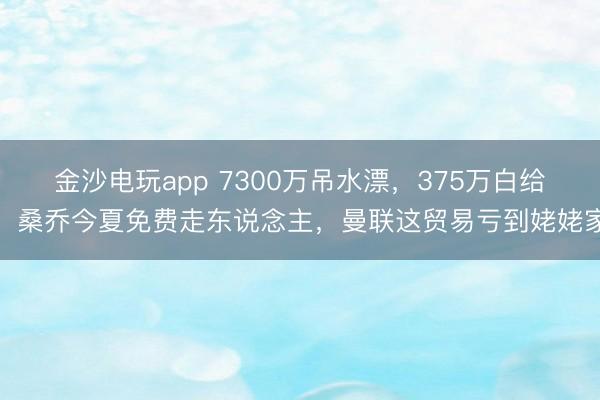 金沙电玩app 7300万吊水漂，375万白给，桑乔今夏免费走东说念主，曼联这贸易亏到姥姥家